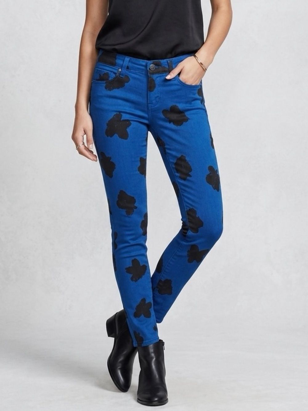 PAIGE VERDUGO ULTRA SKINNY NIGHT FLOWERS size 26
